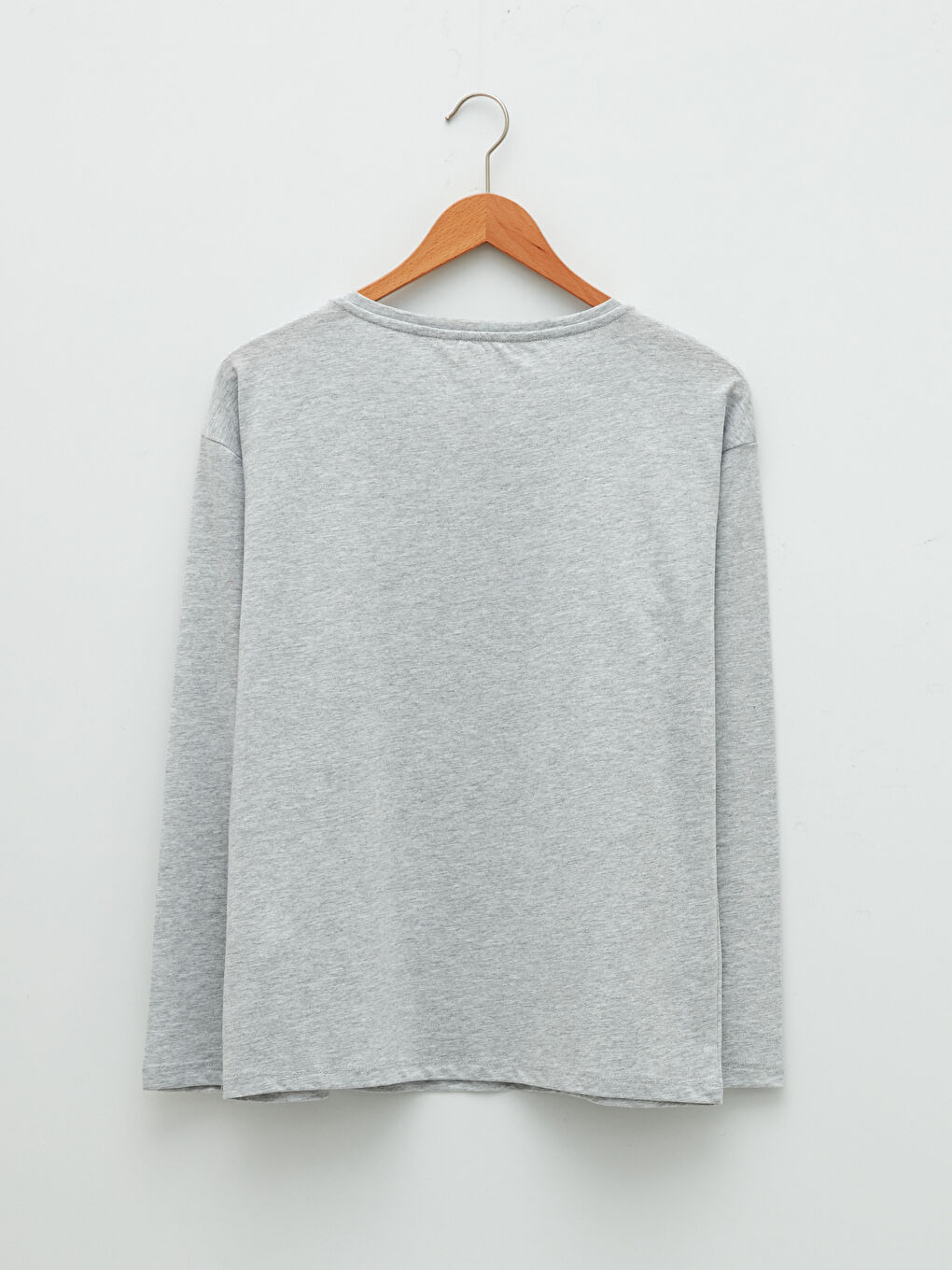 Rundhalsausschnitt Karo Langarm Pyjama-Set für Damen-3