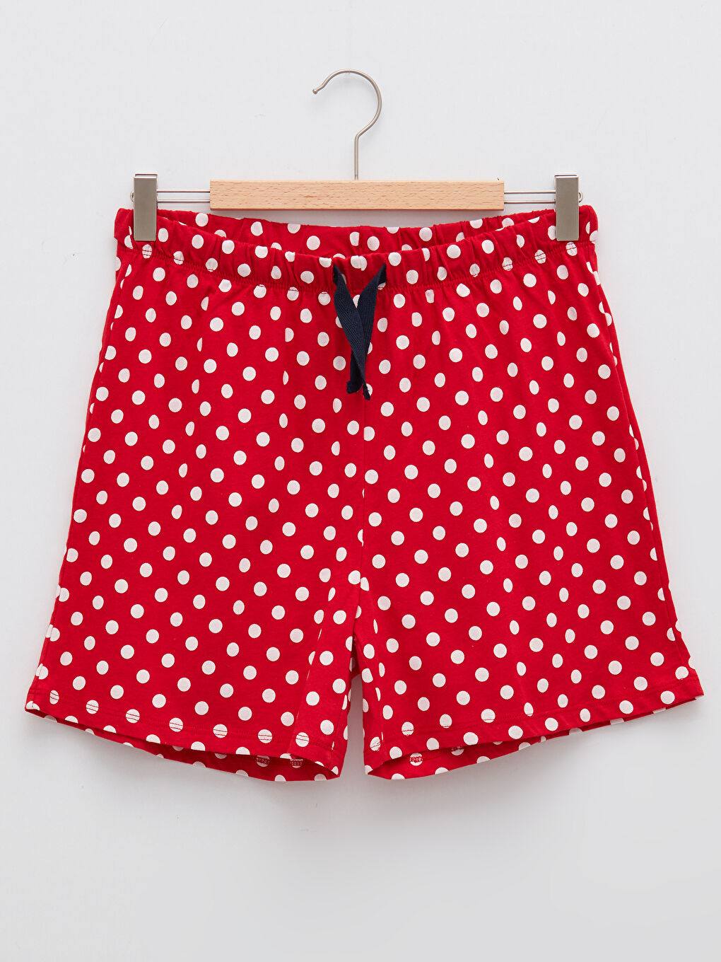 Комплект пижами за жени с къс ръкав и коледна тематика с кръгло деколте-7