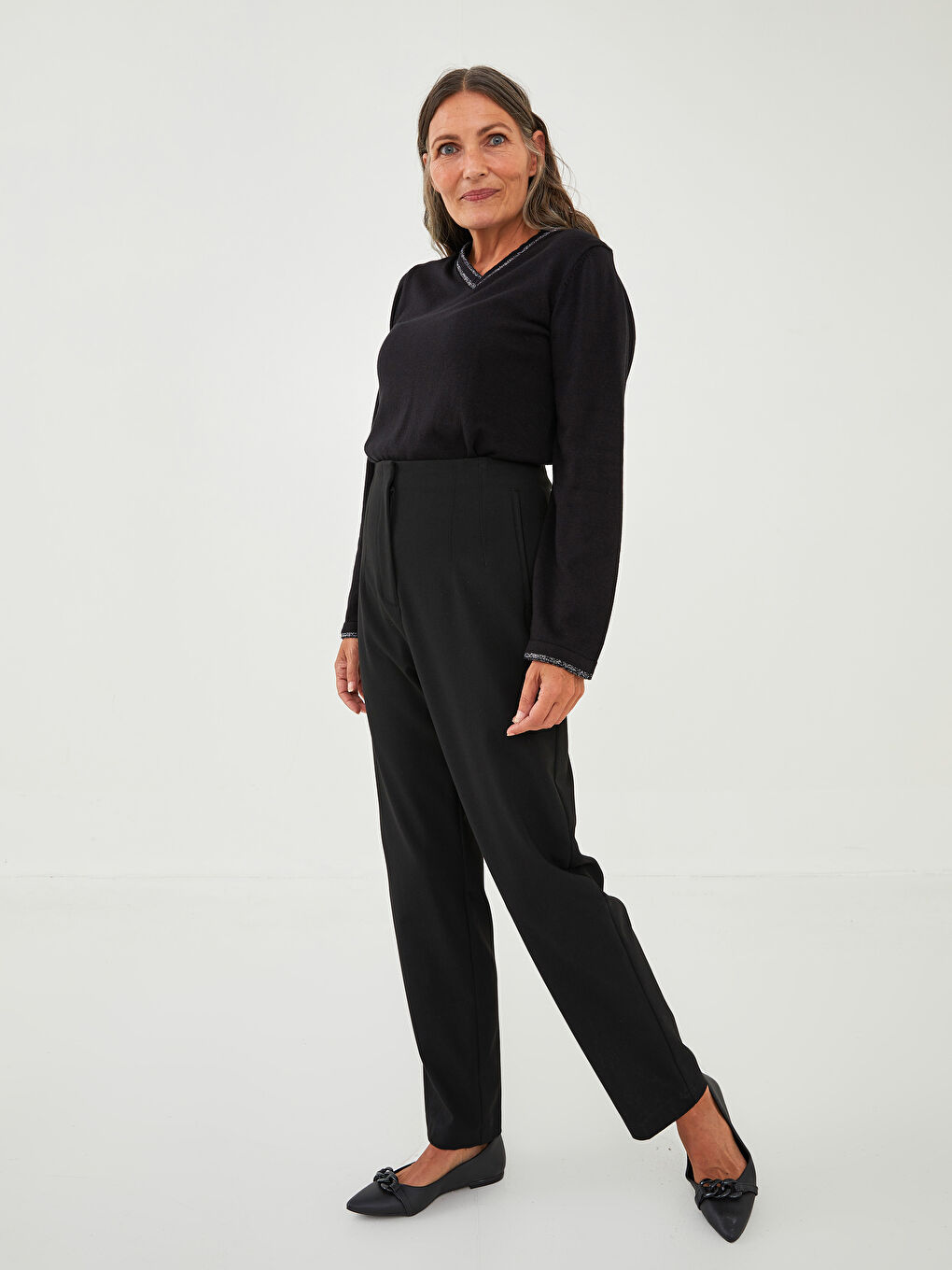 Žena CRNA Džemper -3