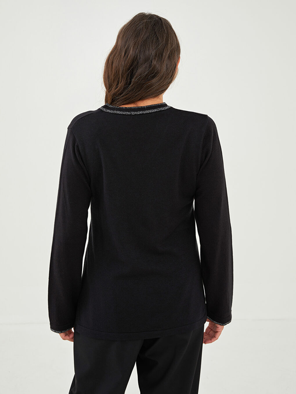 Žena CRNA Džemper -4