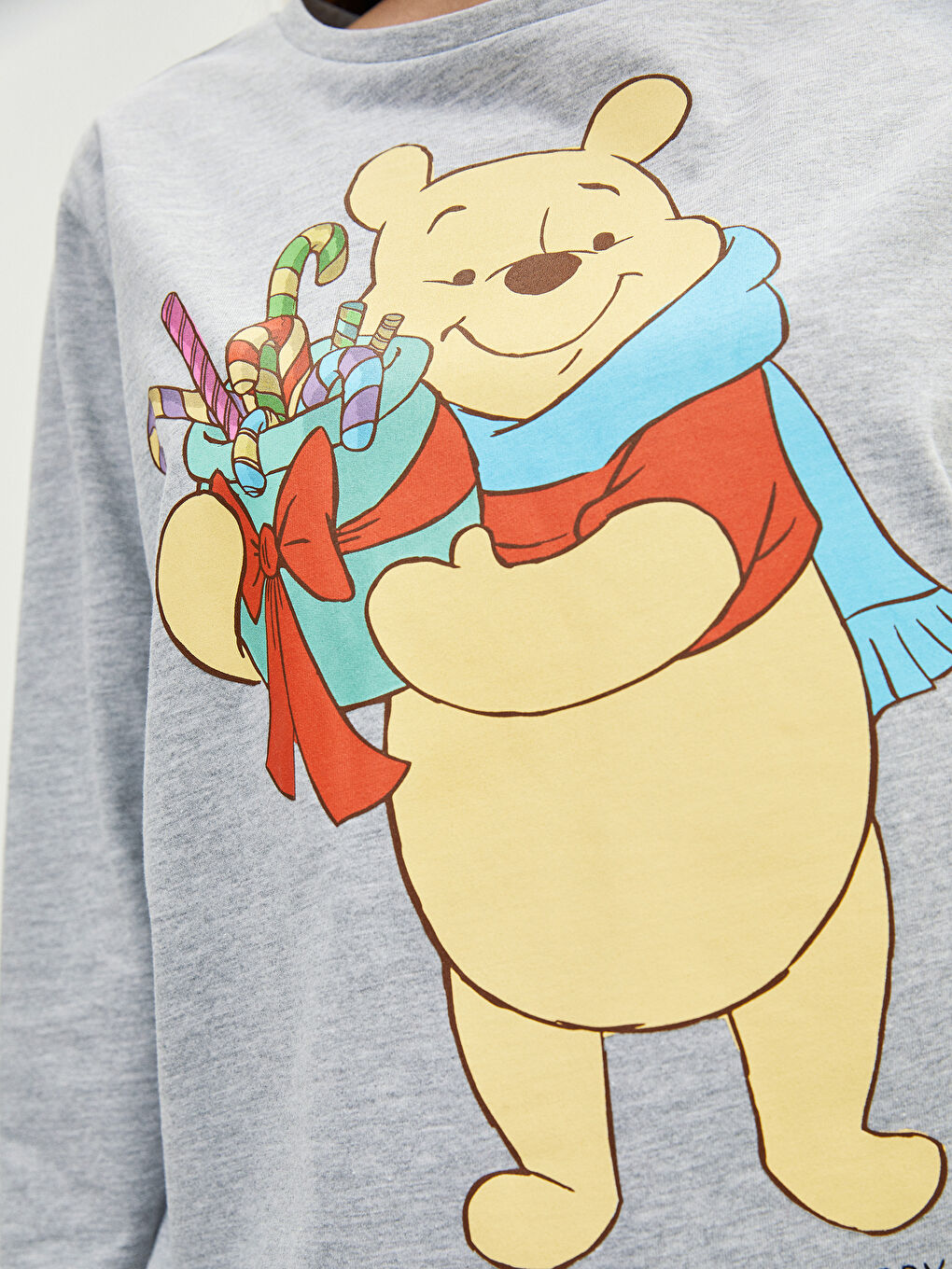 LC Waikiki Crew Neck Winnie the Pooh Printed Long Sleeve Cotton Women's Pajamas Set -W1DK76Z8-HGH