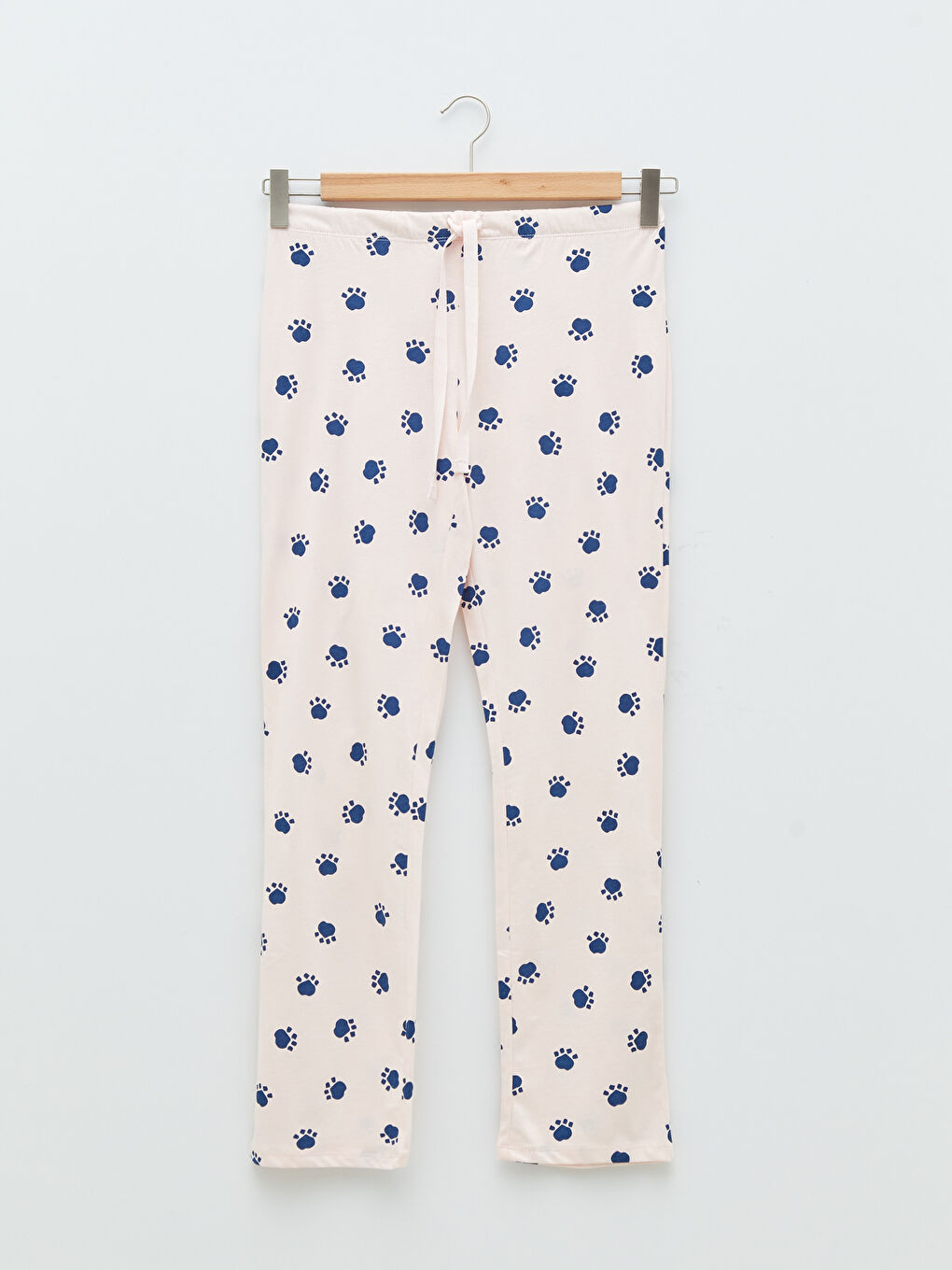 LCW DREAM Shirt Collar Patterned Long Sleeve Women's Cotton Pajamas Set -W1DK82Z8-LSZ