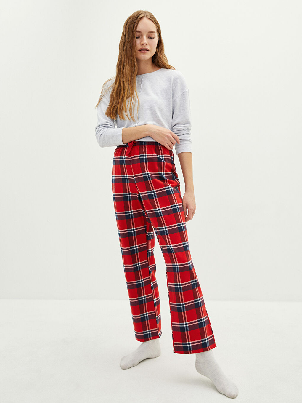 LC Waikiki Elasticated Waist Christmas Themed Women's Pyjama Bottoms -W1DK84Z8-LPA