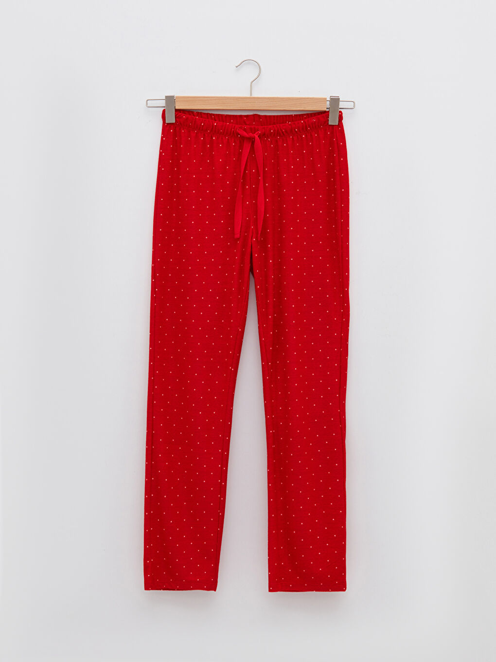 LCW DREAM Pyjama-Hose für Damen mit elastischem Bund und Punktmuster aus Fleece -W1DK85Z8-LTQ