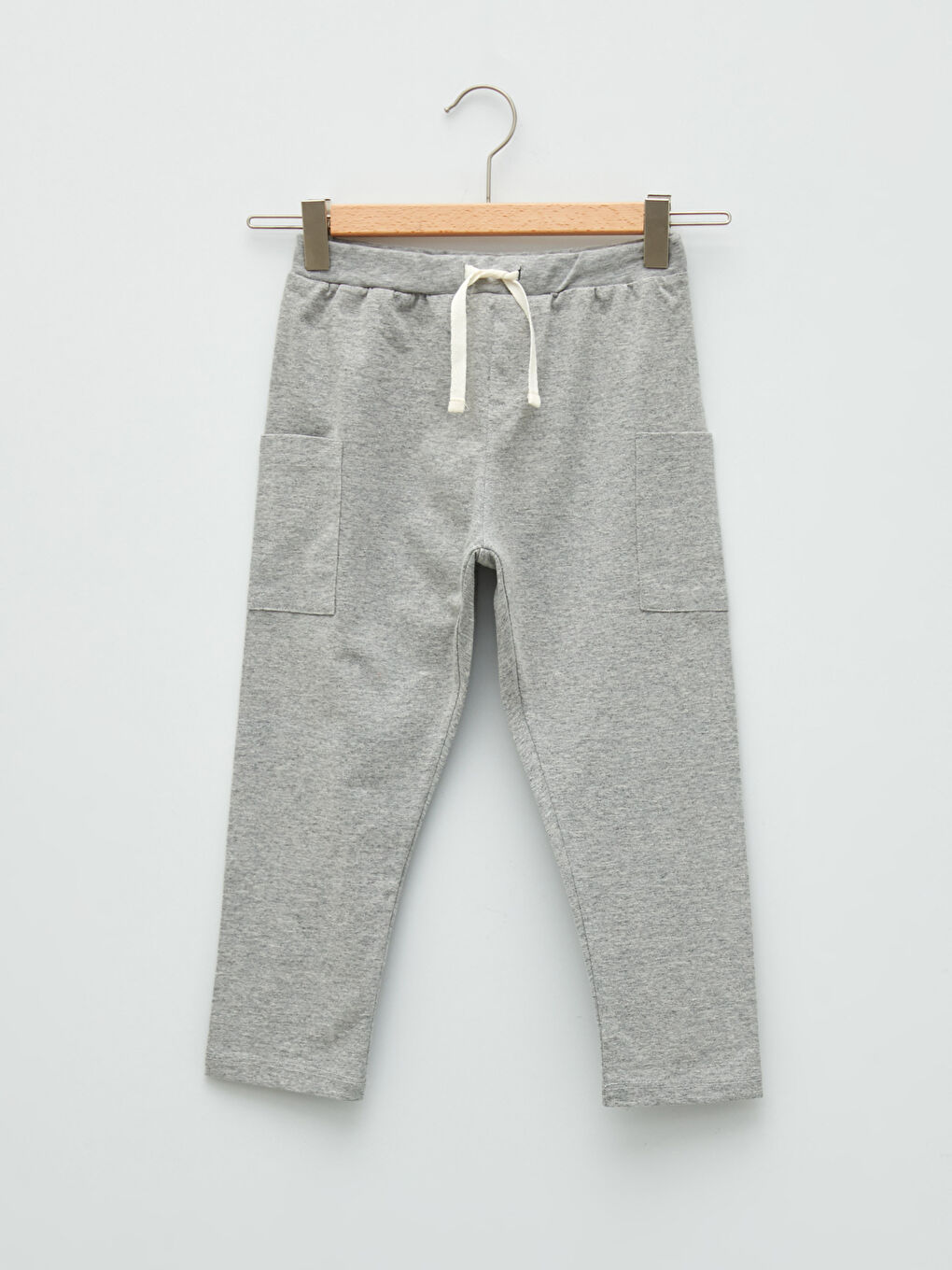 Gri Beli Lastikli Basic Erkek Bebek Pantolon