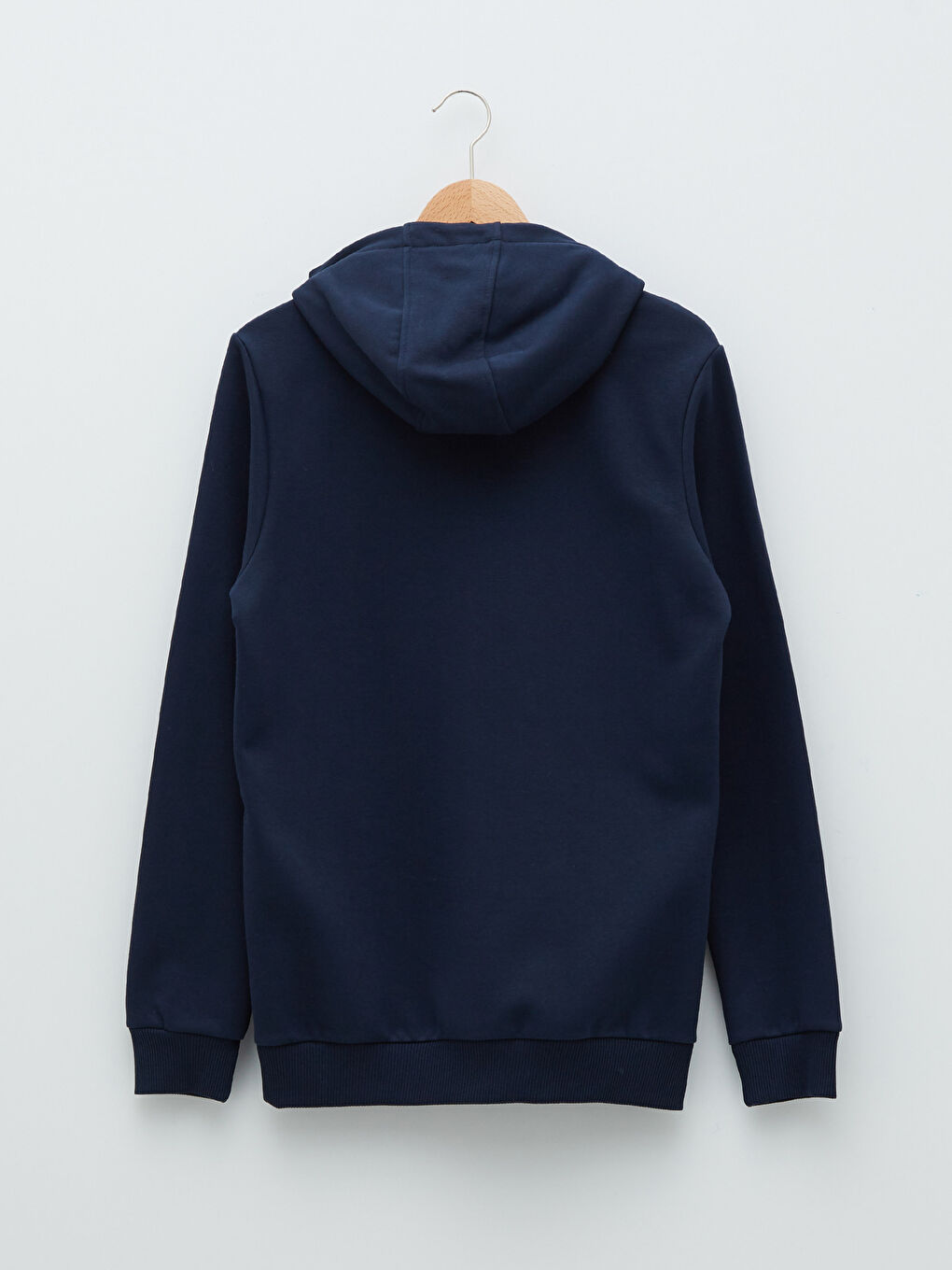 LCW Casual Lacivert Uzun Kollu Baskılı Erkek Kalın Hoodie - 6