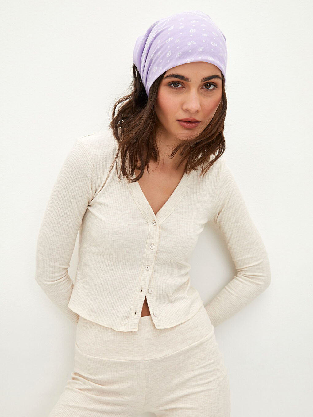 Lot de 2 Bandanas pour Femmes à Motif Paisley-1