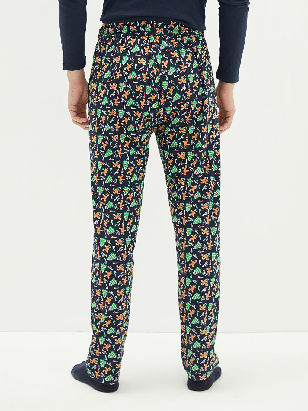Standard Fit Weihnachtsmotiv Pyjama-Hosen für Herren-3