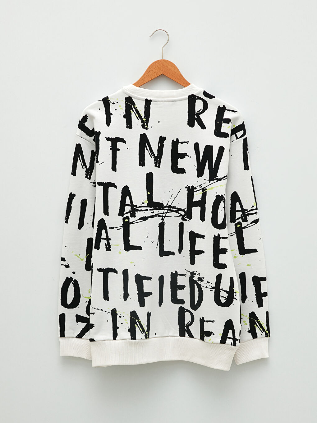 Crew Neck Long Sleeve Printed Men's Sweatshirt-6