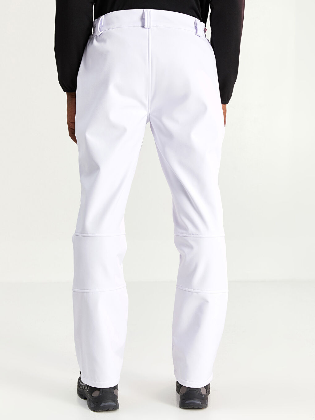 Beyaz Rahat Kalıp Erkek Kayak Pantolonu-6