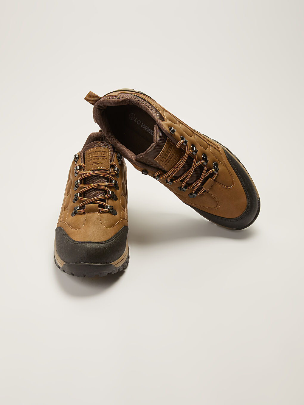 Bej Bağcıklı Erkek Trekking Ayakkabı-2