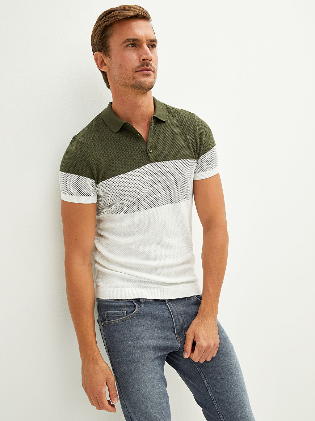 T-shirt KAKI Homme-1