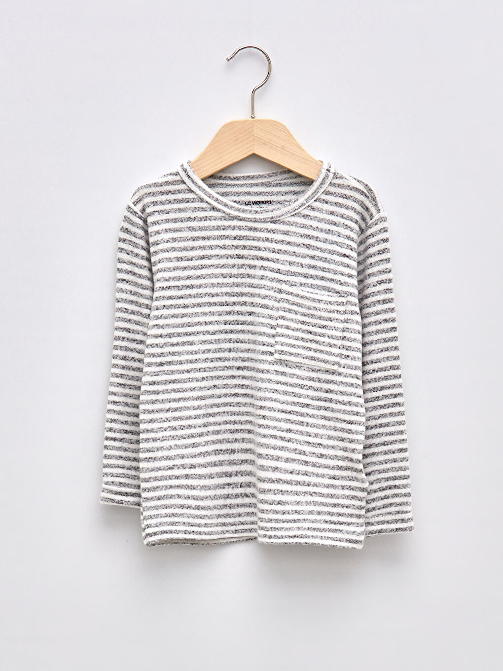 LCW baby Crew Neck Long Sleeve Baby Boys' T-Shirt -W1DM55Z1-LE0
