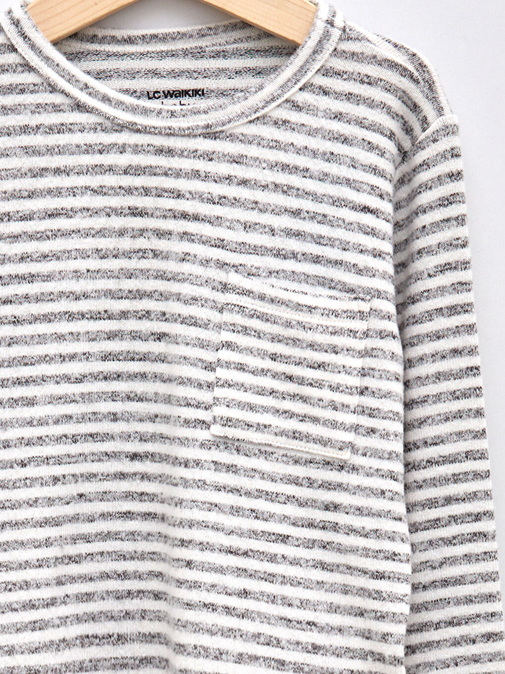 LCW baby Crew Neck Long Sleeve Baby Boys' T-Shirt -W1DM55Z1-LE0