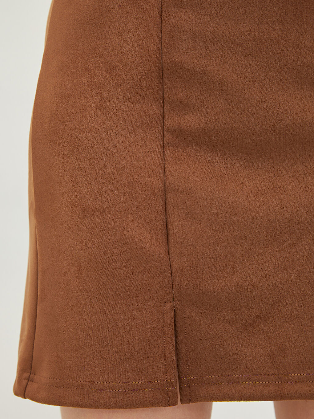 Fustă Mini Regular cu Fermoar în Talie pentru Femei-3