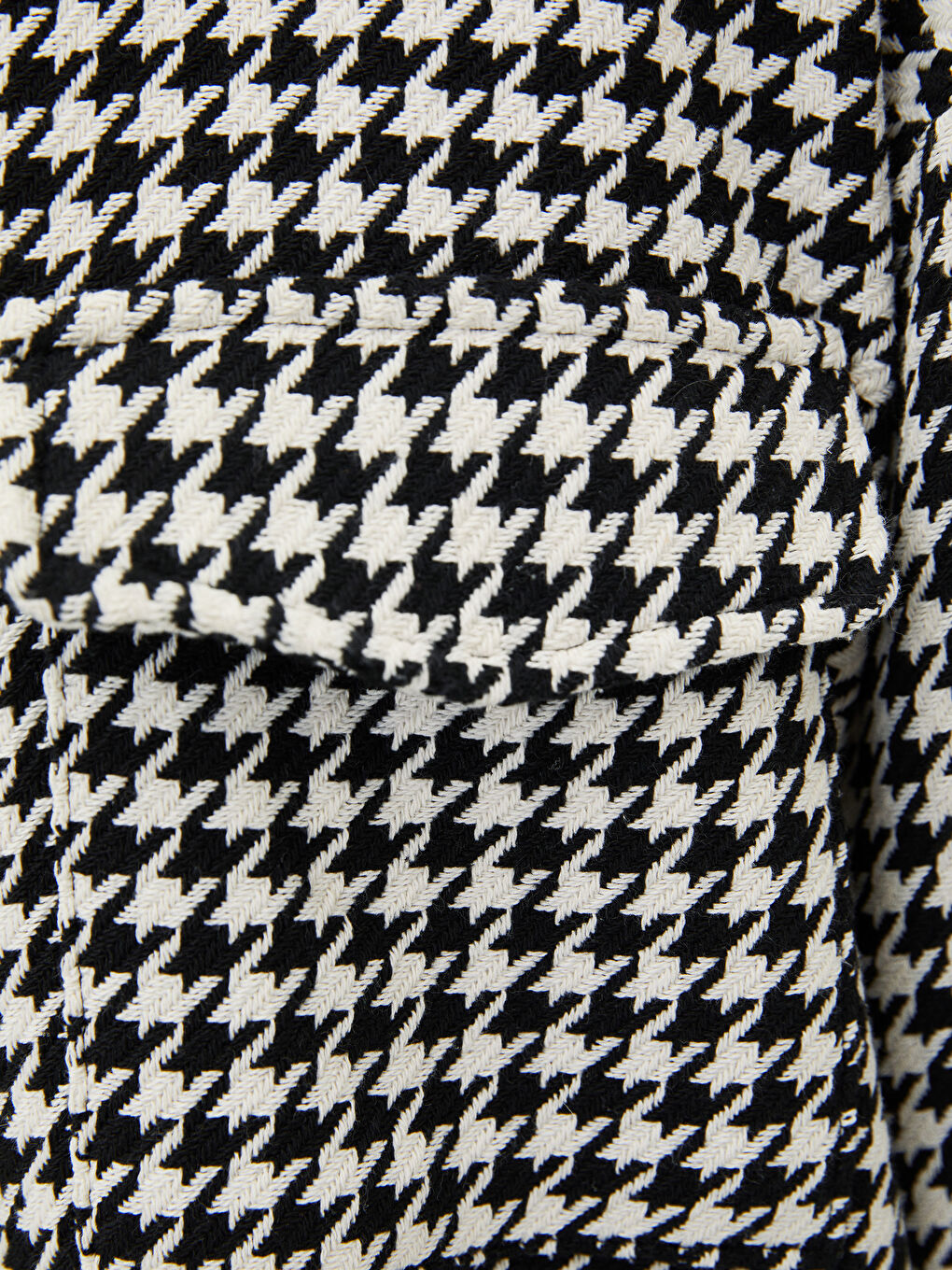 Front Button Closure Crowbar Patterned Long Sleeve Women's Shirt Jacket-2