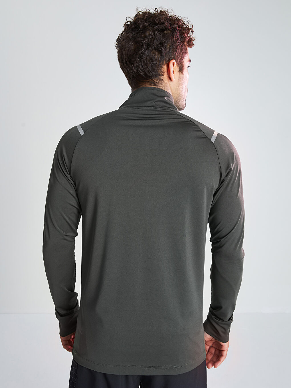 XSIDE ACTIVE Funnel Neck Long Sleeve Men's Sports T-Shirt -W1DP85Z8-QEG