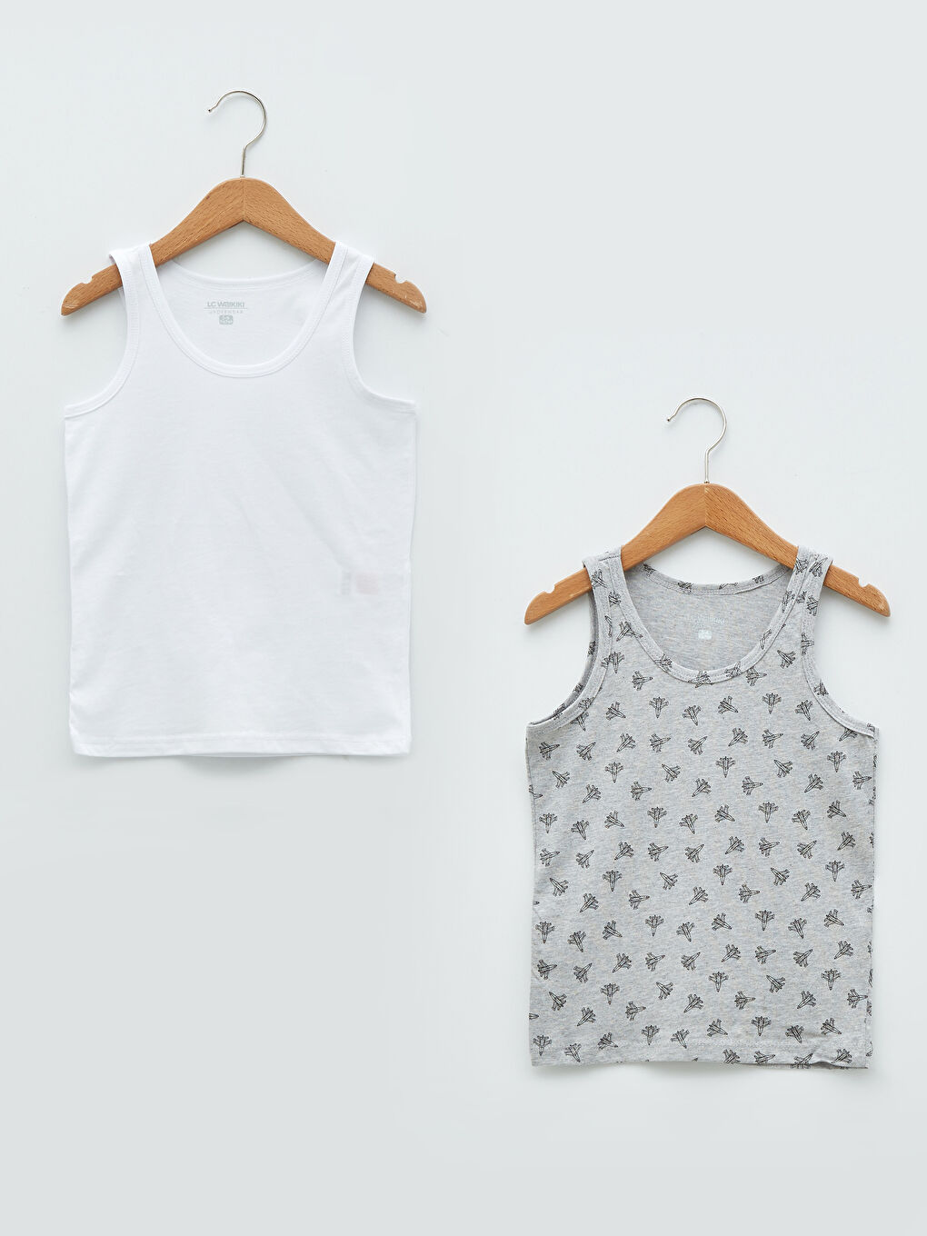 LCW Kids Lot de 2 Débardeurs Garçon en Coton à Col Rond -W1DQ10Z4-LRW