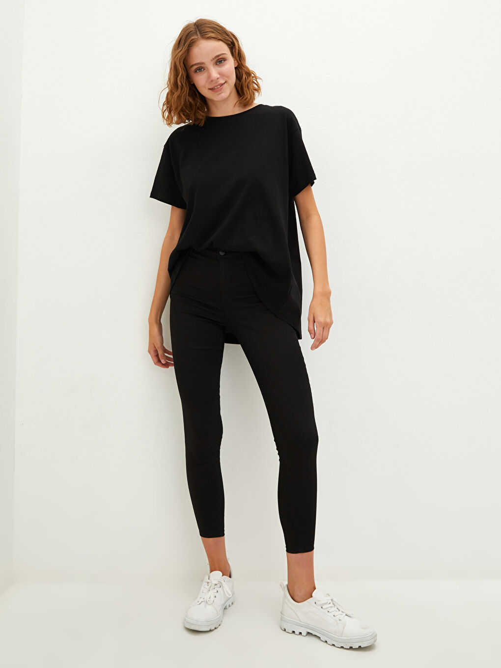 Siyah Yüksek Bel Mercury Skinny Fit Kadın Jean Pantolon-1