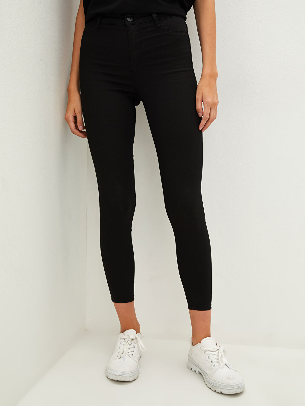 Siyah Yüksek Bel Mercury Skinny Fit Kadın Jean Pantolon-2