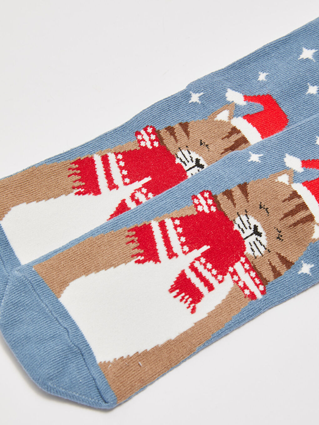 Mavi Mavı Soket Çorap-3