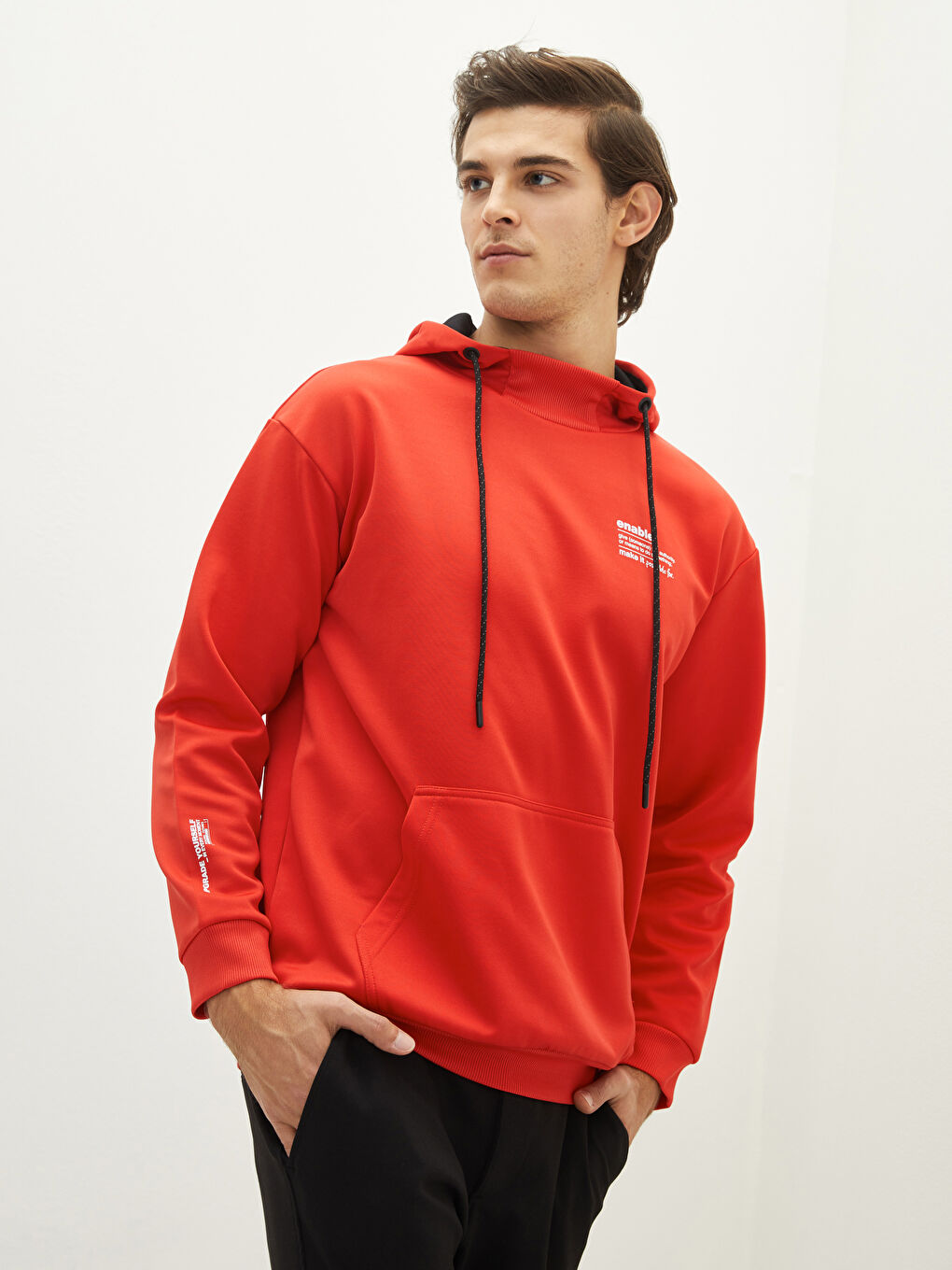 Long Sleeve Printed Men's Hoodie