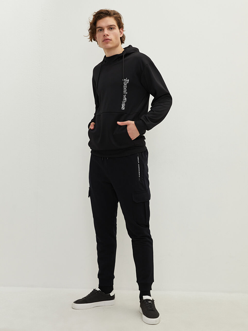 XSIDE Long Sleeve Printed Men's Thick Hoodie -W1DR00Z8-CVL