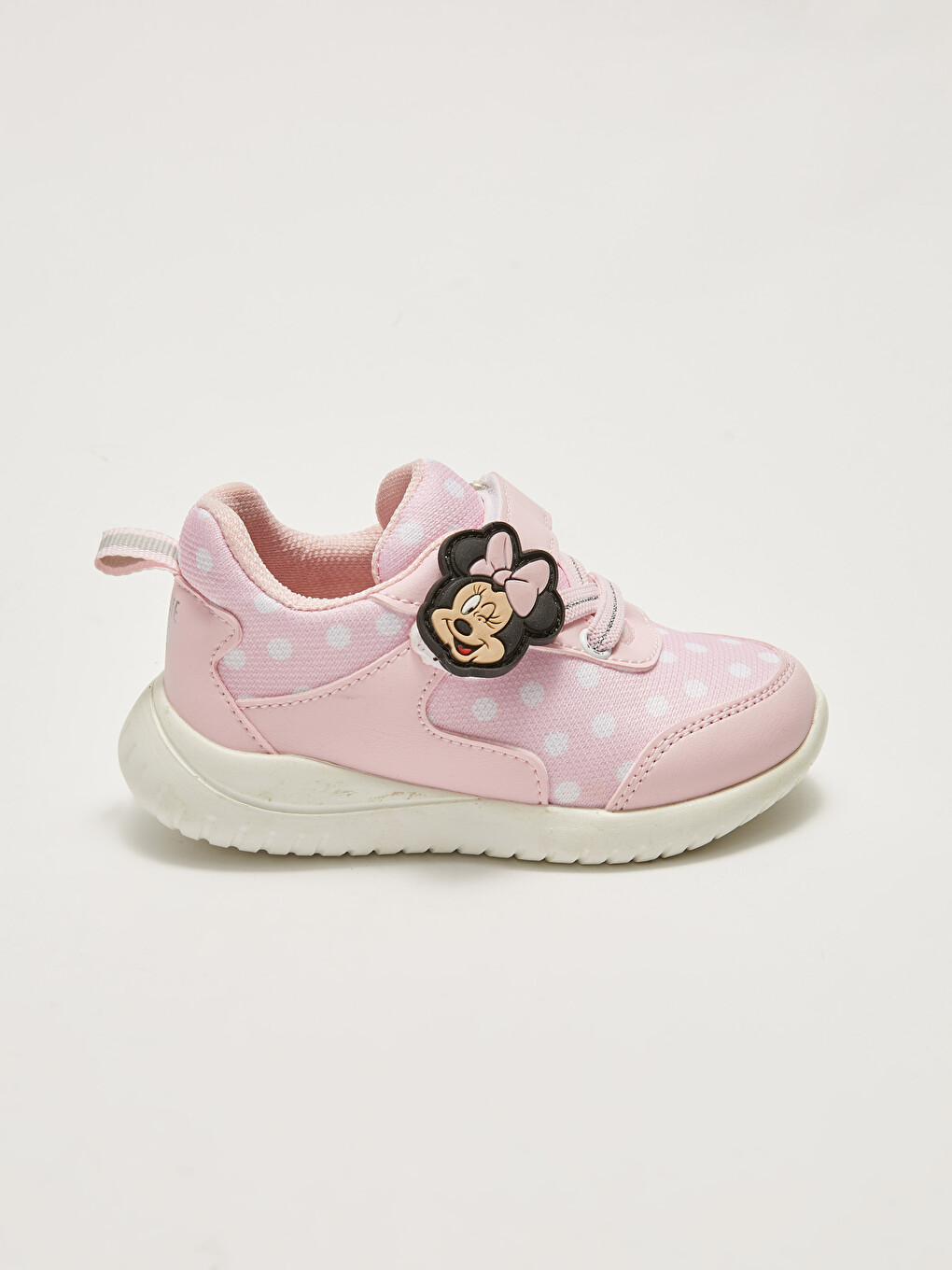 Pembe Minnie Mouse Lisanslı Bağcık Ve Cırt Cırtlı Kız Bebek Spor Ayakkabı-1