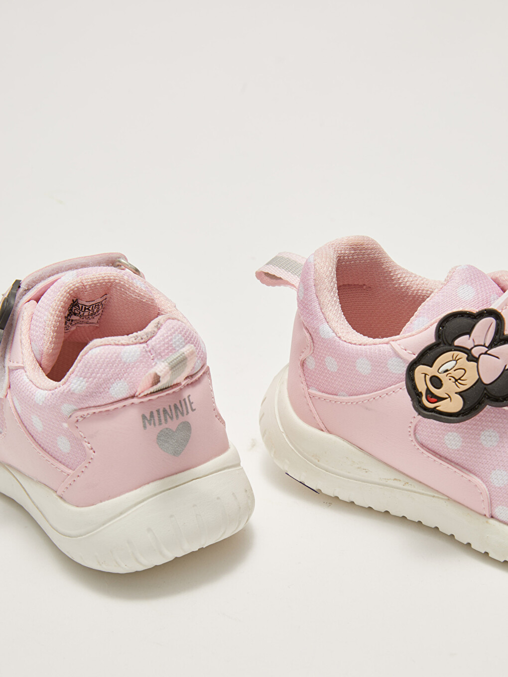 Pembe Minnie Mouse Lisanslı Bağcık Ve Cırt Cırtlı Kız Bebek Spor Ayakkabı-4