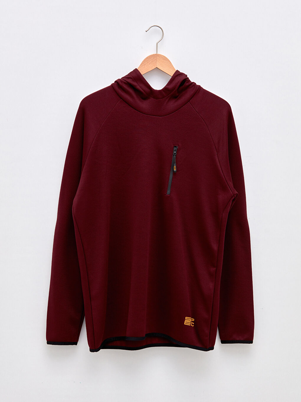 XSIDE ACTIVE Bordo Uzun Kollu Erkek Spor Hoodie - 5