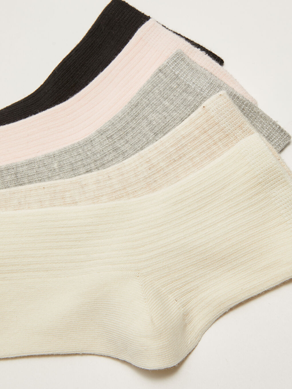 Women's Plain Ankle Socks 5 Pack-2