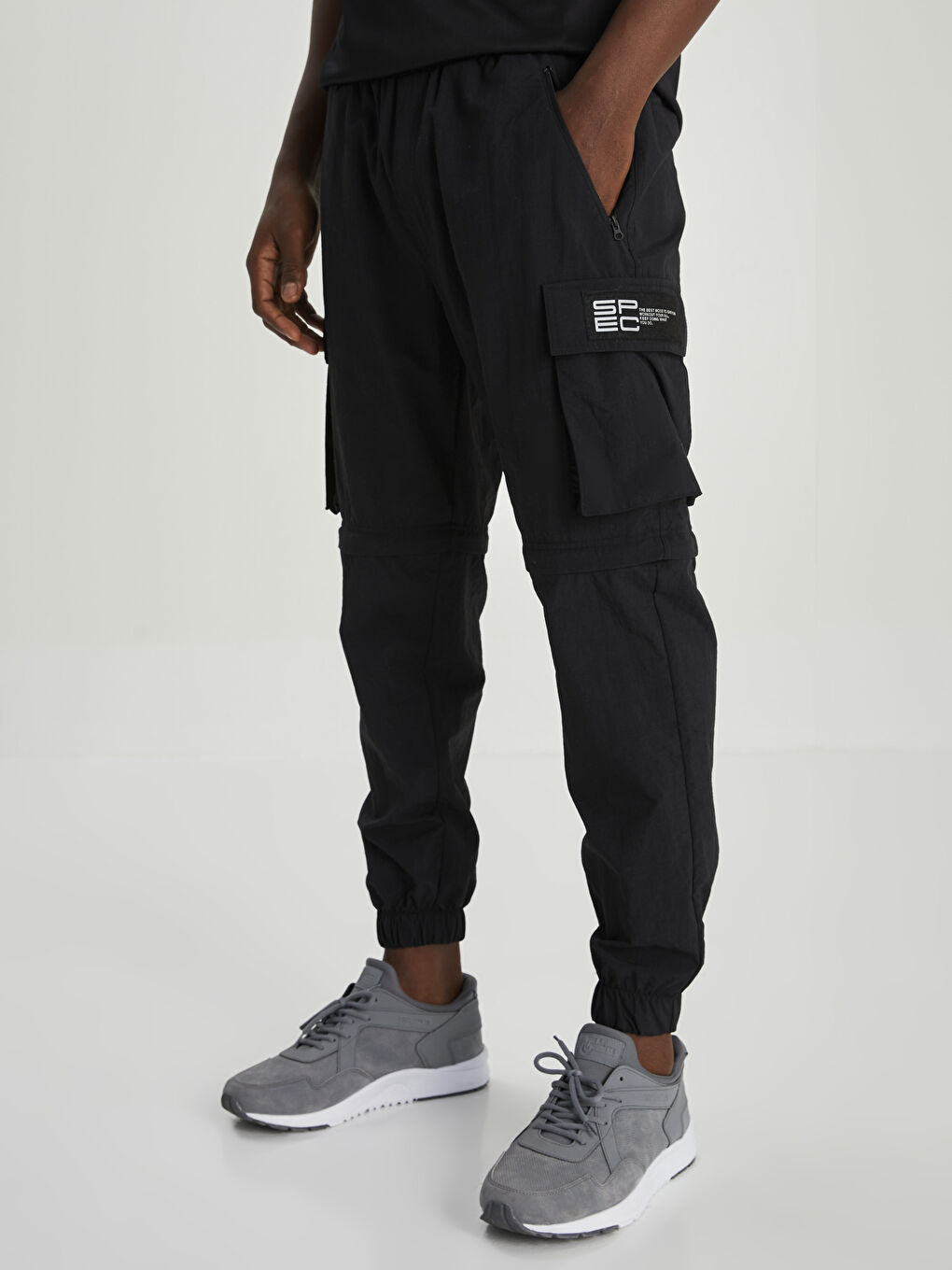 Siyah Slim Fit Erkek Spor Jogger Eşofman Altı-2