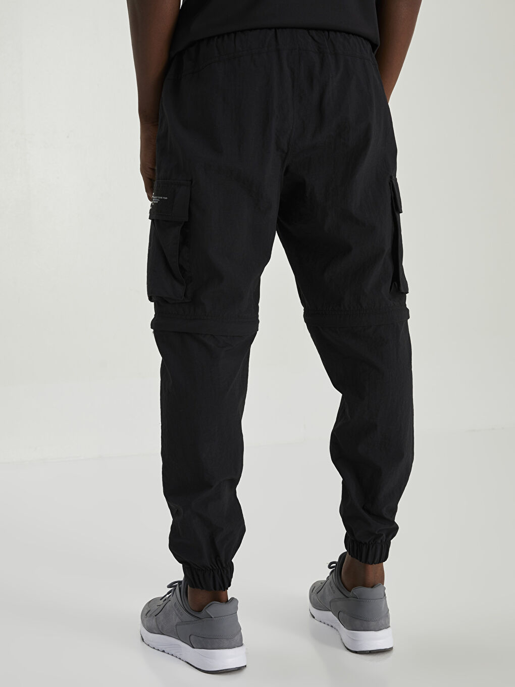 Siyah Slim Fit Erkek Spor Jogger Eşofman Altı-4