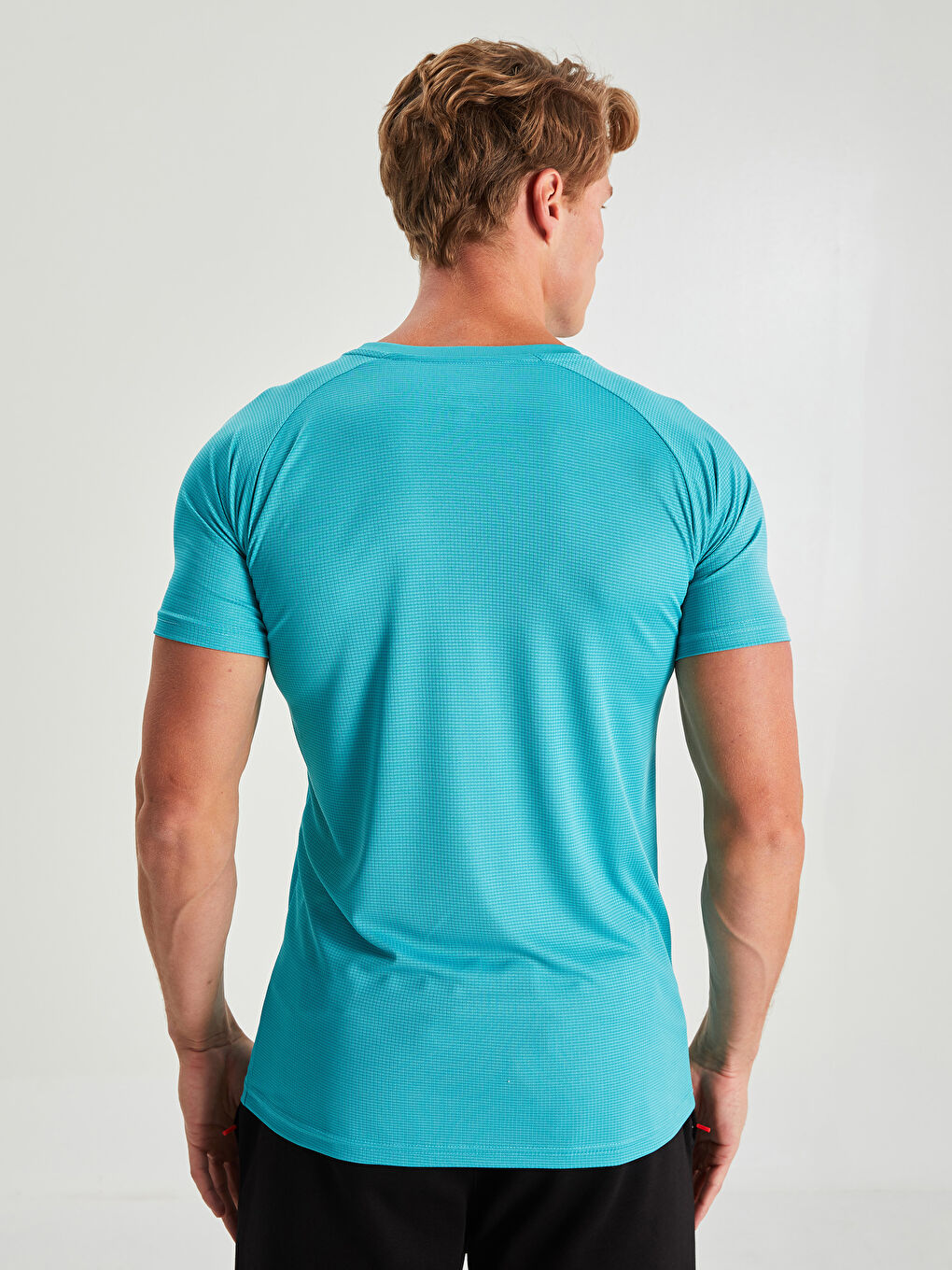 Спортивна футболка з круглим вирізом горловини, коротким рукавом та принтом для чоловіків-4