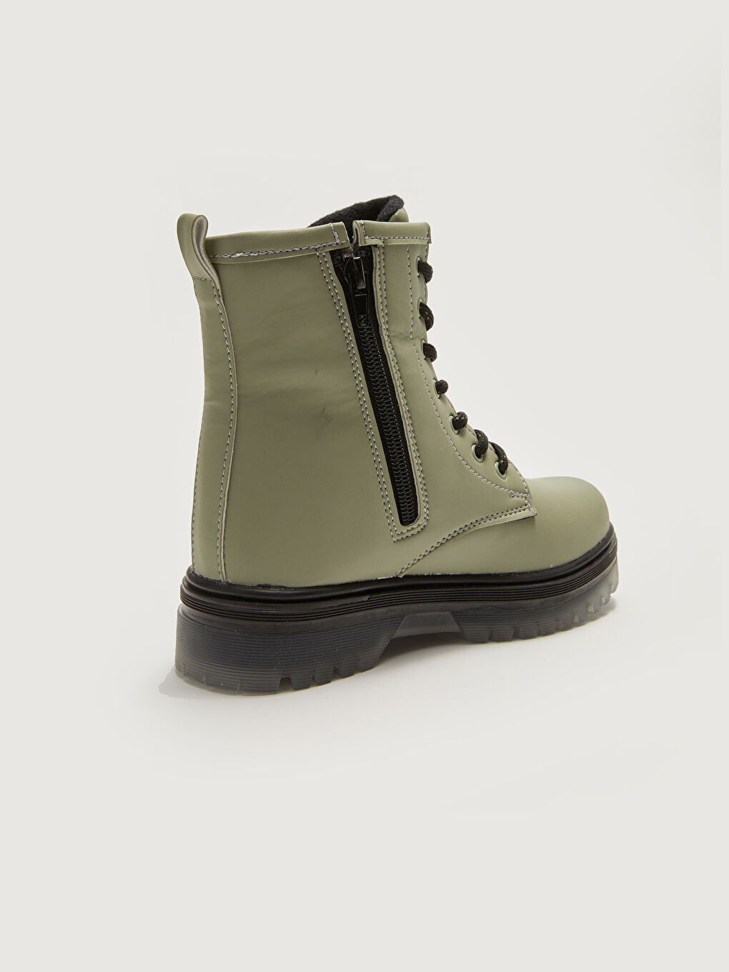 Қыздарға арналған былғарыға ұқсас жылы астарлы бау және сырмалы ілмек етік-4