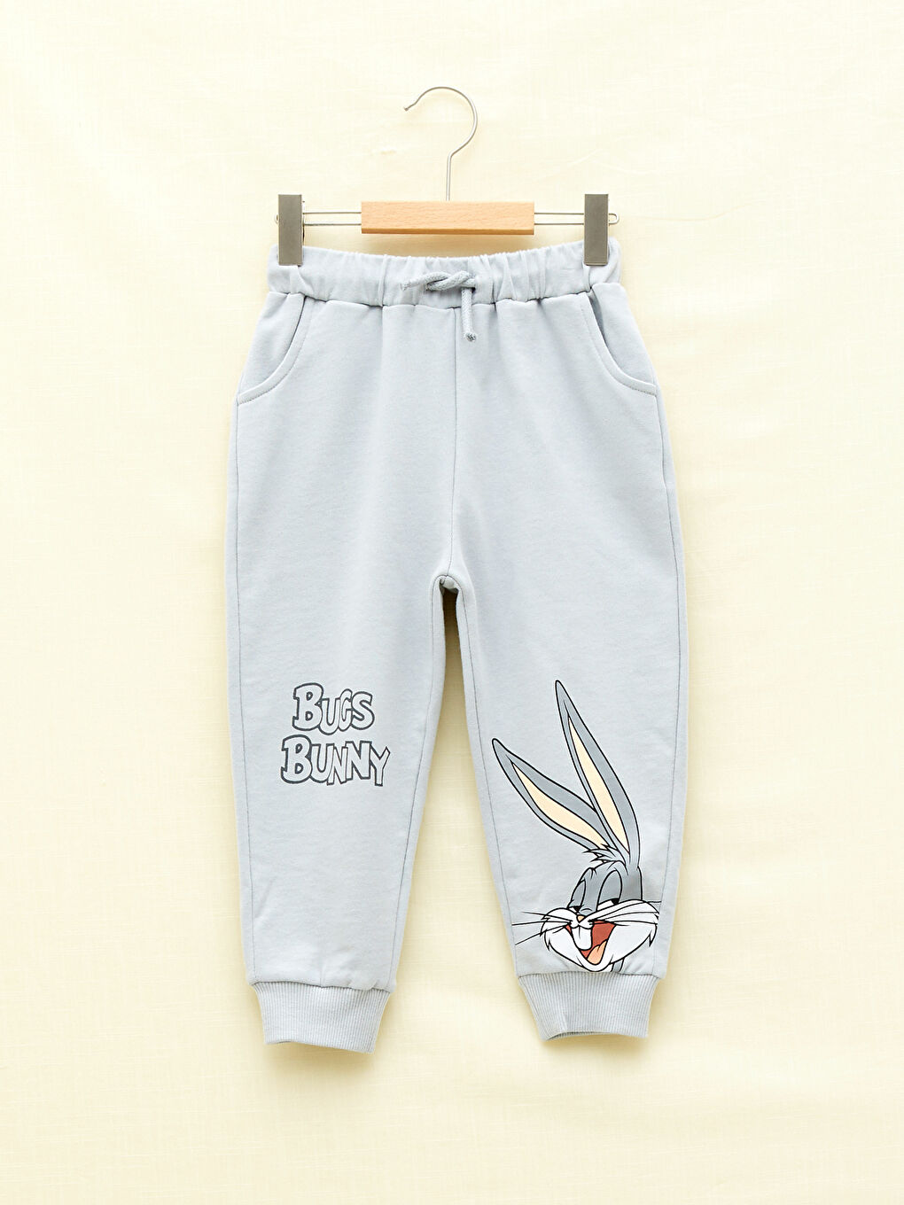 Elastic Waist Bugs Bunny Printed Organic Cotton Baby Boy Sweatpants