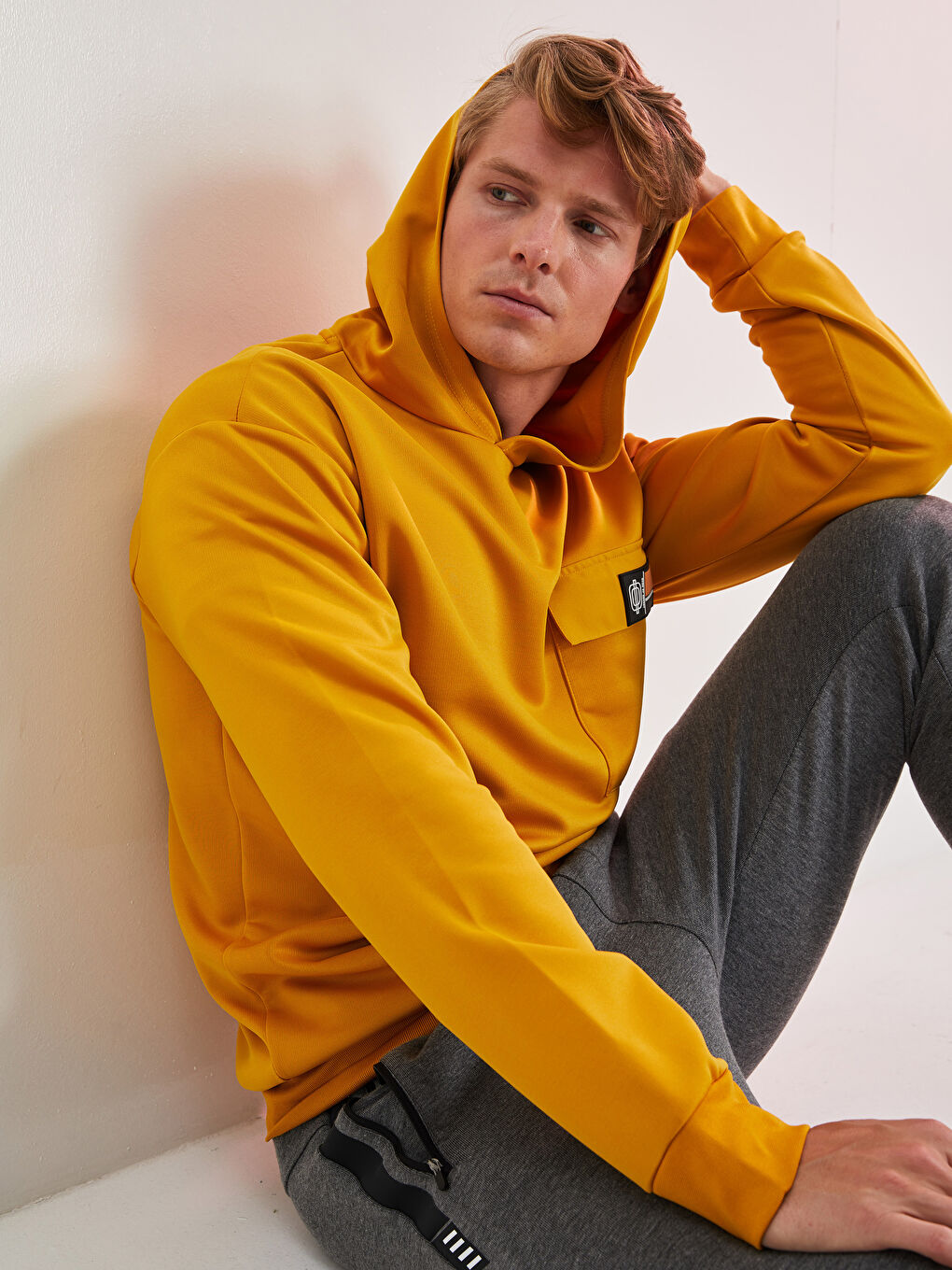 Hooded Long Sleeve Men's Sports Hoodie-1