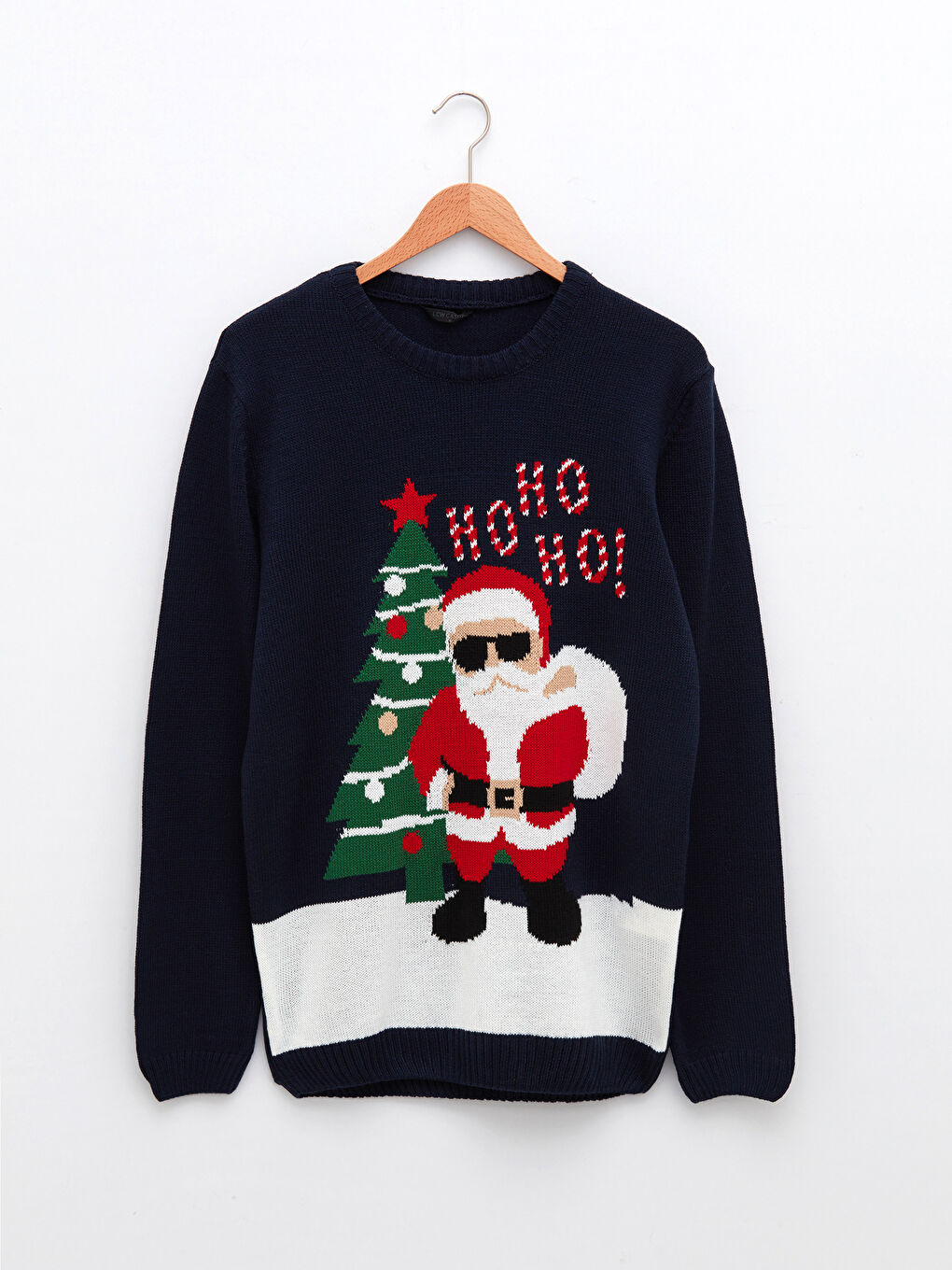 XSIDE Crew Neck Long Sleeve Christmas Themed Men's Knitwear Sweater -W1DS30Z8-PA5