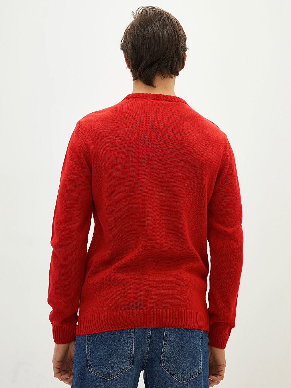 XSIDE Herren Rundhalsausschnitt Weihnachtsmotiv Strickpullover -W1DS32Z8-MQ5