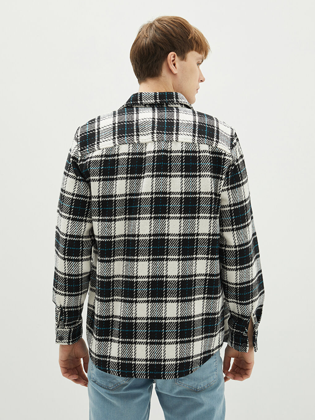 【でる.ページ】 XSIDE Regular Fit Long Sleeve Plaid Men's Flannel Shirt