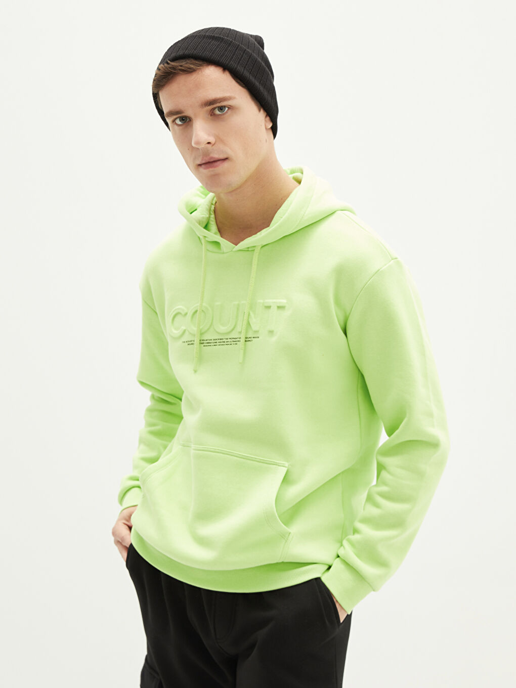 Long Sleeve Printed Men's Thick Hoodie-1