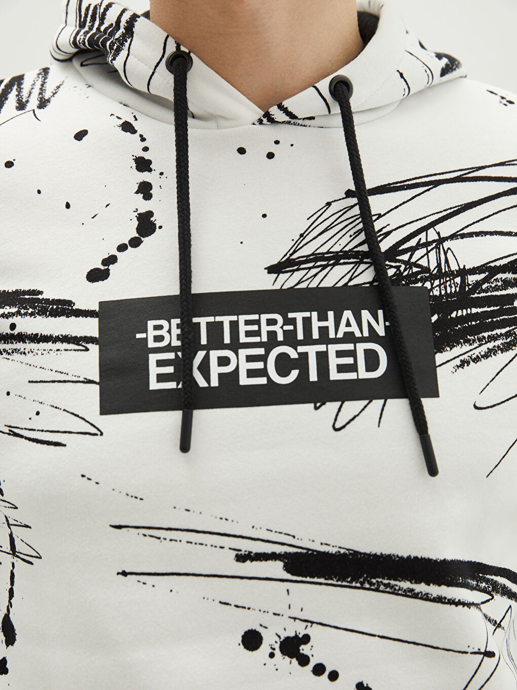 Long Sleeve Printed Men's Thick Hoodie-3