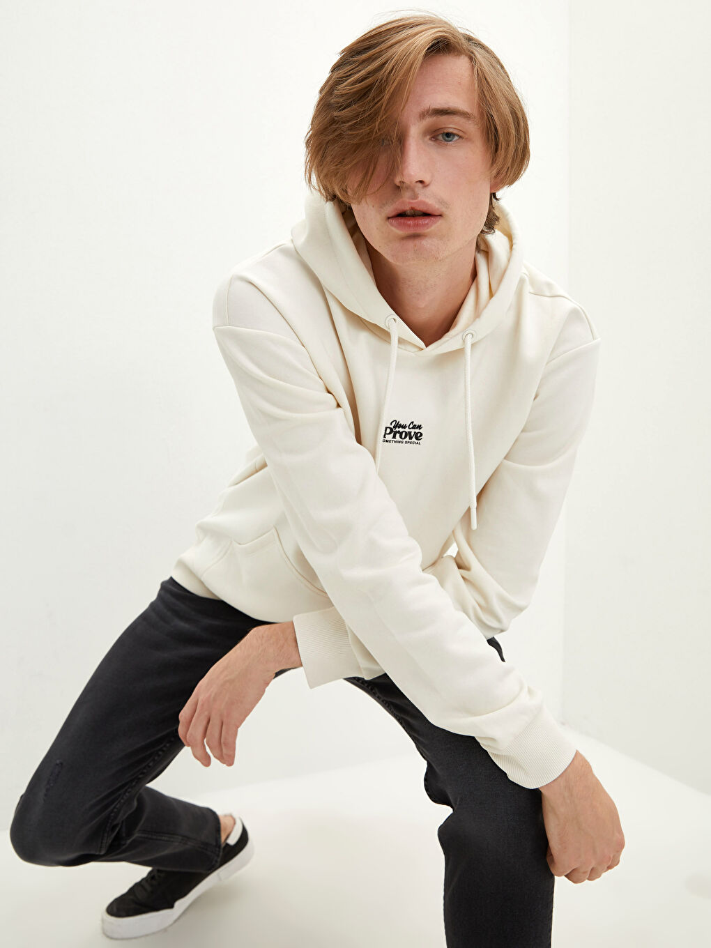 Long Sleeve Printed Men's Thick Hoodie-3