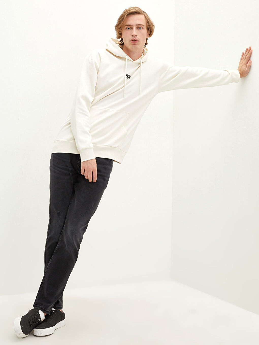 Long Sleeve Printed Men's Thick Hoodie-4