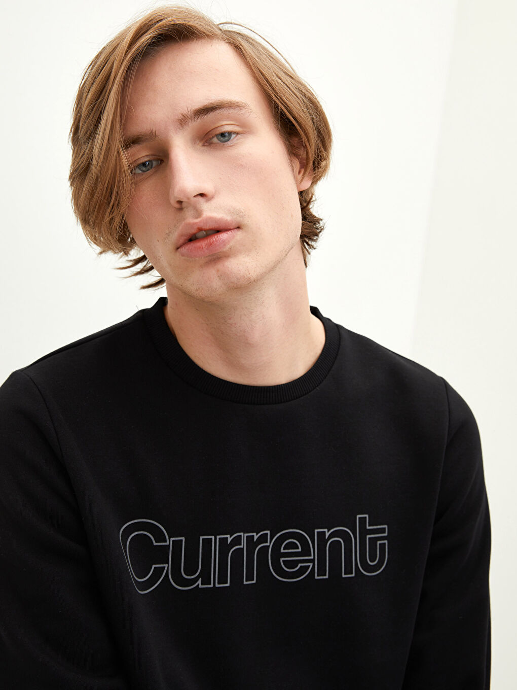 XSIDE Crew Neck Printed Men's Thick Sweatshirt -W1DT66Z8-CVL