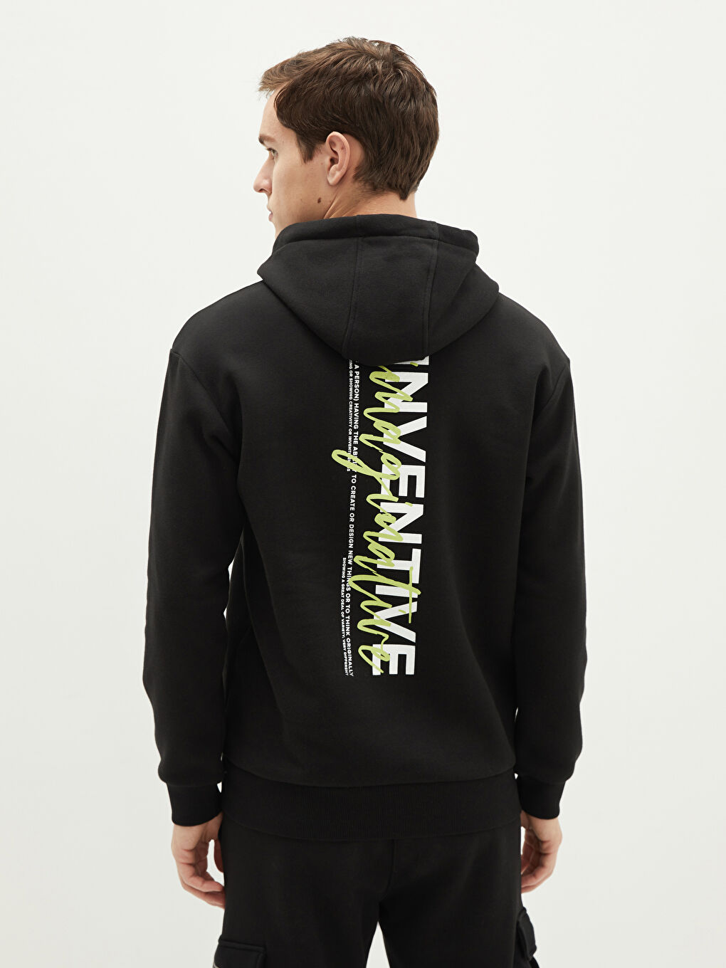Long Sleeve Printed Thick Men's Thick Hoodie-4