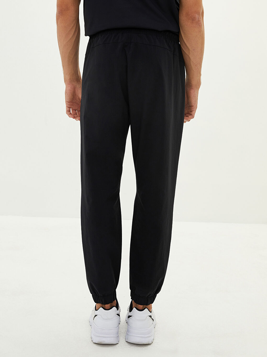 Siyah Slim Fit Erkek Spor Jogger Eşofman Altı-8