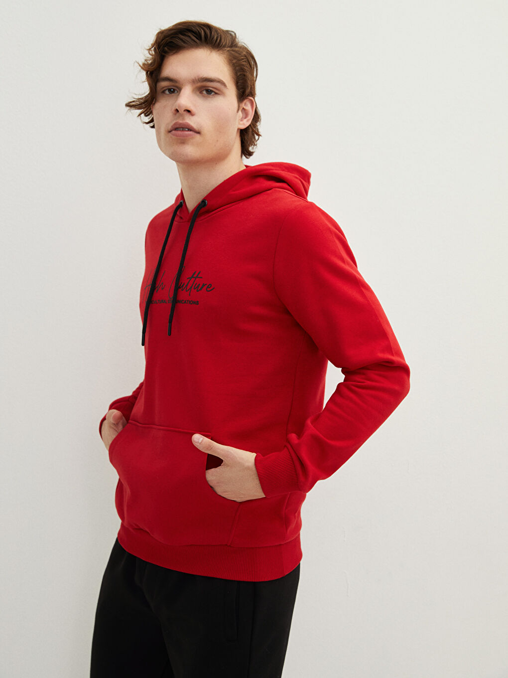XSIDE Long Sleeve Printed Men's Thick Hoodie -W1DU15Z8-PBS