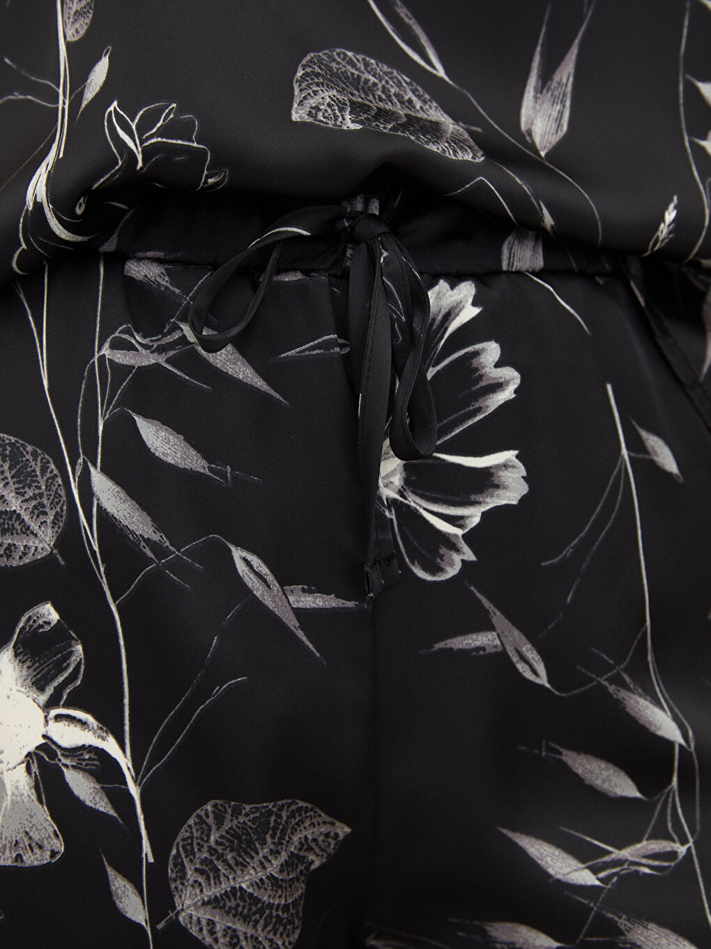 LCW DREAM Elastic Waist Patterned Satin Women's Pyjama Bottoms -W1DU22Z8-LQJ