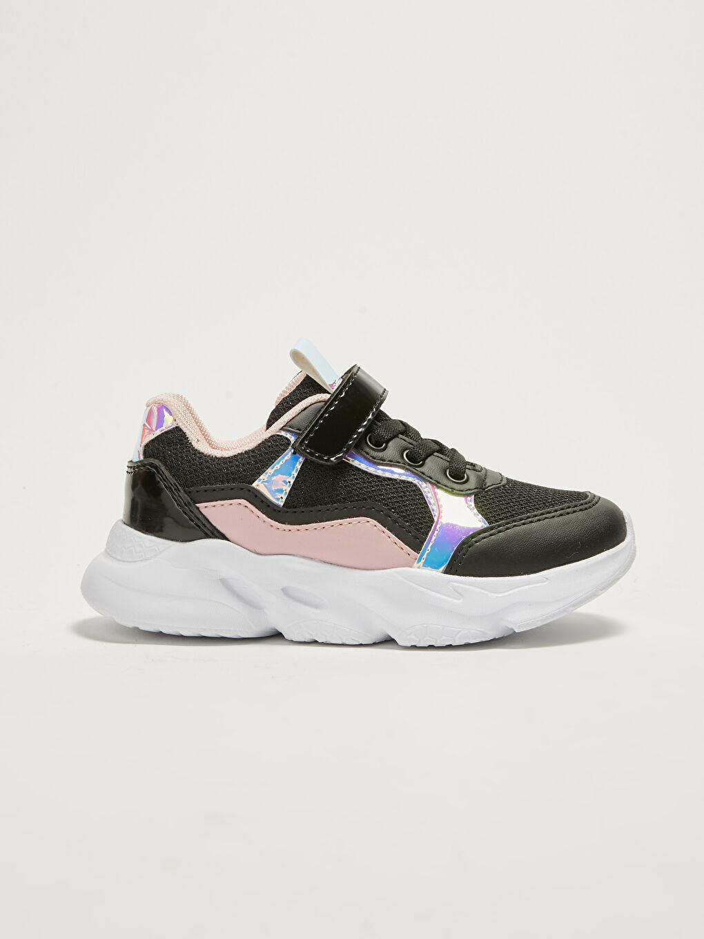 Mesh Detailed Thick Sole Girls Sports Shoes-1